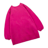 Maxbell Kids Apron Long Sleeve Waterproof Smock for Painting Drawing S/M/L Rose L - Aladdin Shoppers