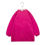 Maxbell Kids Apron Long Sleeve Waterproof Smock for Painting Drawing S/M/L Rose L - Aladdin Shoppers