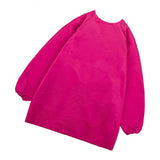 Maxbell Kids Apron Long Sleeve Waterproof Smock for Painting Drawing S/M/L Rose M - Aladdin Shoppers