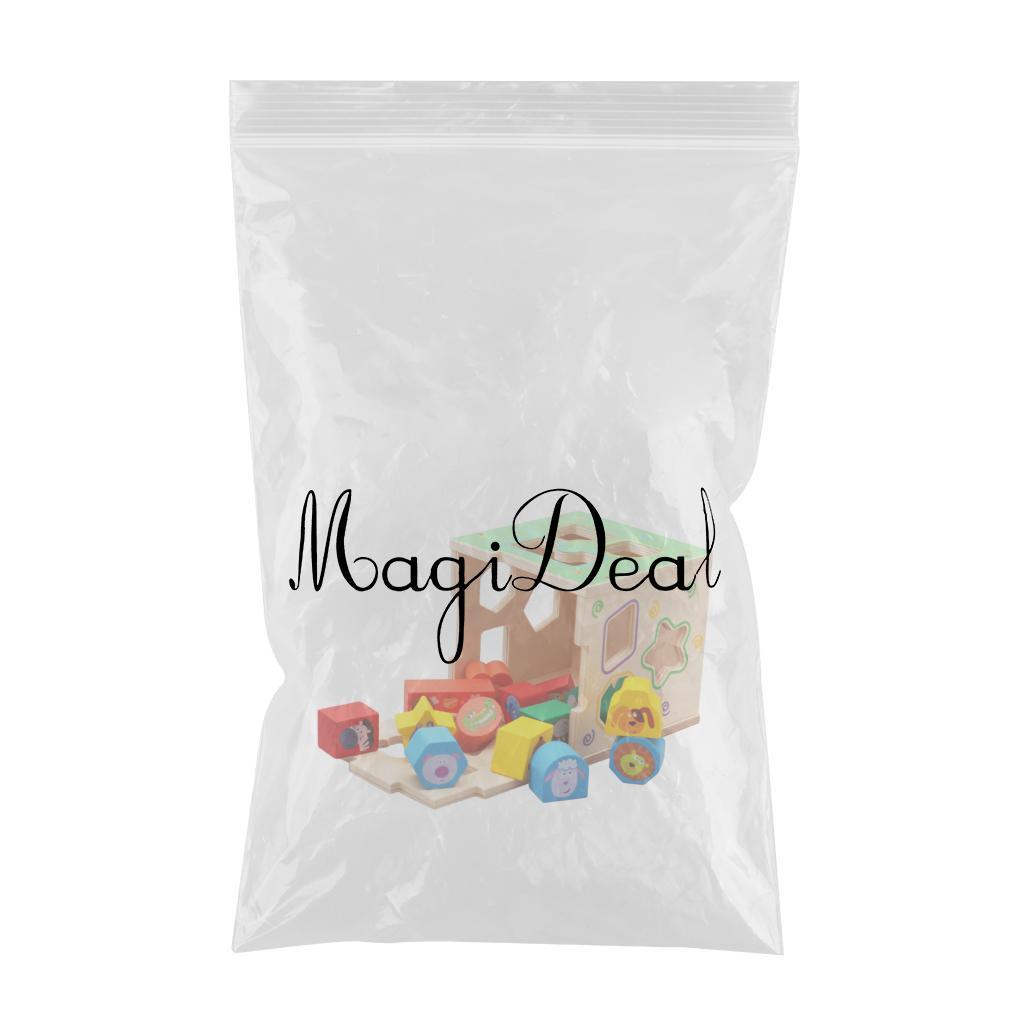 Maxbell Kids Cute Animal Shape Sorting Cube Wooden Educational Montessori Toys Gift - Aladdin Shoppers