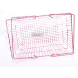 Maxbell Kids Mini Metal Supermarket Shopping Basket For Kitchen Fruit Vegetable Food Grocery Storage Pretend Play Tools Toy Gifts Pink L - Aladdin Shoppers