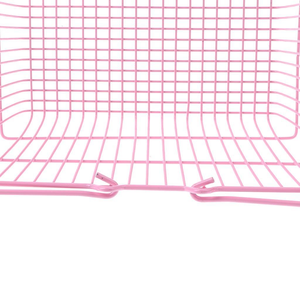 Maxbell Kids Mini Metal Supermarket Shopping Basket For Kitchen Fruit Vegetable Food Grocery Storage Pretend Play Tools Toy Gifts Pink L - Aladdin Shoppers