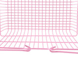 Maxbell Kids Mini Metal Supermarket Shopping Basket For Kitchen Fruit Vegetable Food Grocery Storage Pretend Play Tools Toy Gifts Pink L - Aladdin Shoppers