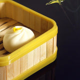 Maxbell Kitchen Bamboo Steamer Basket Asian Food Steamer for Dim Sum Dumpling 5 inch - Aladdin Shoppers