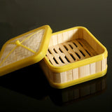 Maxbell Kitchen Bamboo Steamer Basket Asian Food Steamer for Dim Sum Dumpling 8 inch - Aladdin Shoppers