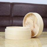Maxbell Kitchen Bamboo Steamer Basket Asian Food Steamer for Dim Sum Dumplings 15cm - Aladdin Shoppers