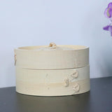 Maxbell Kitchen Bamboo Steamer Basket Asian Food Steamer for Dim Sum Dumplings 15cm - Aladdin Shoppers