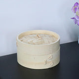 Maxbell Kitchen Bamboo Steamer Basket Asian Food Steamer for Dim Sum Dumplings 15cm - Aladdin Shoppers