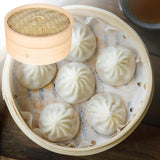 Maxbell Kitchen Bamboo Steamer Basket Asian Food Steamer for Dim Sum Dumplings 15cm - Aladdin Shoppers