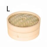 Maxbell Kitchen Bamboo Steamer Basket Asian Food Steamer for Dim Sum Dumplings 21cm - Aladdin Shoppers