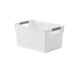 Maxbell Kitchen Bathroom Plastic Storage Basket Sundries Box Wide 27x18x14cm - Aladdin Shoppers