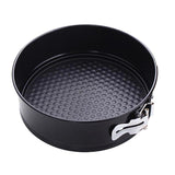 Maxbell Kitchen Craft Non-Stick Loose Base Spring Form Cake Tin Black Round 18x7cm - Aladdin Shoppers