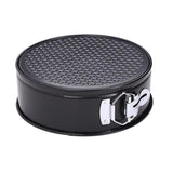 Maxbell Kitchen Craft Non-Stick Loose Base Spring Form Cake Tin Black Round 18x7cm - Aladdin Shoppers
