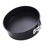 Maxbell Kitchen Craft Non-Stick Loose Base Spring Form Cake Tin Black Round 18x7cm - Aladdin Shoppers