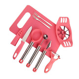 Maxbell Kitchen Fruit Carving Garnishing Tool Set Melon Baller Scoop Spoon Pink - Aladdin Shoppers
