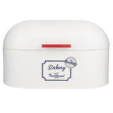 Maxbell Kitchen Metal Bread Box Countertop Bread Storage Bin Container w/Lid White - Aladdin Shoppers
