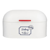 Maxbell Kitchen Metal Bread Box Countertop Bread Storage Bin Container w/Lid White - Aladdin Shoppers