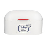 Maxbell Kitchen Metal Bread Box Countertop Bread Storage Bin Container w/Lid White - Aladdin Shoppers
