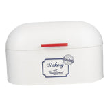 Maxbell Kitchen Metal Bread Box Countertop Bread Storage Bin Container w/Lid White - Aladdin Shoppers