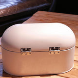 Maxbell Kitchen Metal Bread Box Countertop Bread Storage Bin Container w/Lid White - Aladdin Shoppers