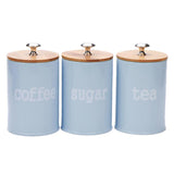 Maxbell Kitchen Metal Spice Seasoning Canister Salt Sugar Pepper Container Jar Blue - Aladdin Shoppers