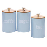 Maxbell Kitchen Metal Spice Seasoning Canister Salt Sugar Pepper Container Jar Blue - Aladdin Shoppers