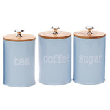 Maxbell Kitchen Metal Spice Seasoning Canister Salt Sugar Pepper Container Jar Blue - Aladdin Shoppers