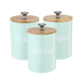 Maxbell Kitchen Metal Spice Seasoning Canister Salt Sugar Pepper Container Jar Green