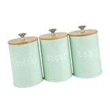 Maxbell Kitchen Metal Spice Seasoning Canister Salt Sugar Pepper Container Jar Green - Aladdin Shoppers