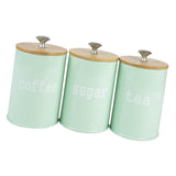 Maxbell Kitchen Metal Spice Seasoning Canister Salt Sugar Pepper Container Jar Green - Aladdin Shoppers