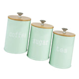 Maxbell Kitchen Metal Spice Seasoning Canister Salt Sugar Pepper Container Jar Green - Aladdin Shoppers