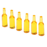Maxbell Kitchen Mini Drink Wine Juice Bottles for 1:12 Scale Dollhouse Yellow - Aladdin Shoppers