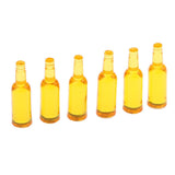 Maxbell Kitchen Mini Drink Wine Juice Bottles for 1:12 Scale Dollhouse Yellow - Aladdin Shoppers