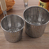Maxbell Kitchen Noodle Strainer with Hook, Stainless Steel, Deep Fry Basket 14cm - Aladdin Shoppers