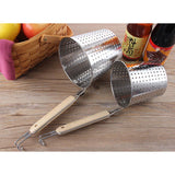 Maxbell Kitchen Noodle Strainer with Hook, Stainless Steel, Deep Fry Basket  14cm