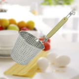 Maxbell Kitchen Noodle Strainer with Hook, Stainless Steel, Deep Fry Basket 14cm - Aladdin Shoppers
