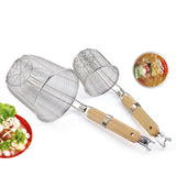 Maxbell Kitchen Noodle Strainer with Hook, Stainless Steel, Deep Fry Basket M - Aladdin Shoppers