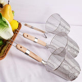 Maxbell Kitchen Noodle Strainer with Hook, Stainless Steel, Deep Fry Basket M - Aladdin Shoppers