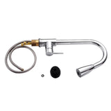 Maxbell Kitchen Sink Faucet Pull Out Sprayer Swivel Spout Copper Mixer Tap Chromed