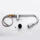 Maxbell Kitchen Sink Faucet Pull Out Sprayer Swivel Spout Copper Mixer Tap Chromed - Aladdin Shoppers