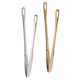 Maxbell Kitchen Stainless Steel BBQ Cooking Grill Tongs 9.5inch Sturdy Utensil - Aladdin Shoppers