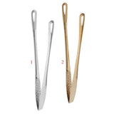 Maxbell Kitchen Stainless Steel BBQ Cooking Grill Tongs 9.5inch Sturdy Utensil - Aladdin Shoppers