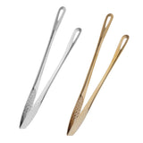 Maxbell Kitchen Stainless Steel BBQ Cooking Grill Tongs 9.5inch Sturdy Utensil - Aladdin Shoppers