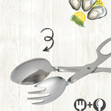 Maxbell Kitchen Stainless Steel Cooking Tong Clamp Food Utensil BBQ Buffet Clip L