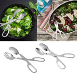 Maxbell Kitchen Stainless Steel Cooking Tong Clamp Food Utensil BBQ Buffet Clip S - Aladdin Shoppers