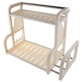 Maxbell Kitchen Utensils Rack Chopping Board Organizer Spice Jar Cruet Holder Beige - Aladdin Shoppers