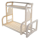 Maxbell Kitchen Utensils Rack Chopping Board Organizer Spice Jar Cruet Holder Beige - Aladdin Shoppers