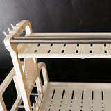 Maxbell Kitchen Utensils Rack Chopping Board Organizer Spice Jar Cruet Holder Beige - Aladdin Shoppers