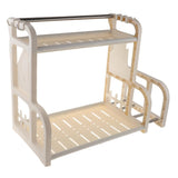 Maxbell Kitchen Utensils Rack Chopping Board Organizer Spice Jar Cruet Holder Beige - Aladdin Shoppers