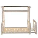 Maxbell Kitchen Utensils Rack Chopping Board Organizer Spice Jar Cruet Holder Beige - Aladdin Shoppers